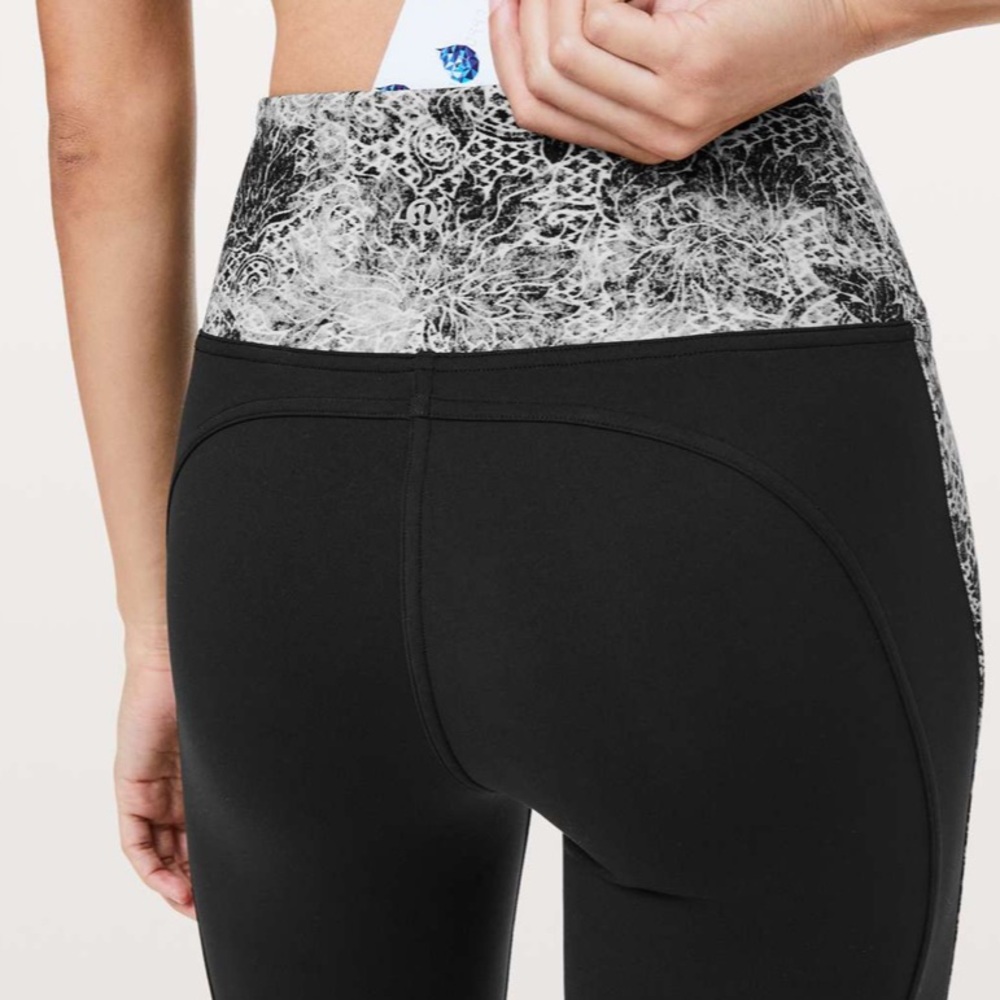 Lululemon Sweat & Repeat Crop *21"
Black / Serigraph Starlight Black Multi - Picture 5 of 5